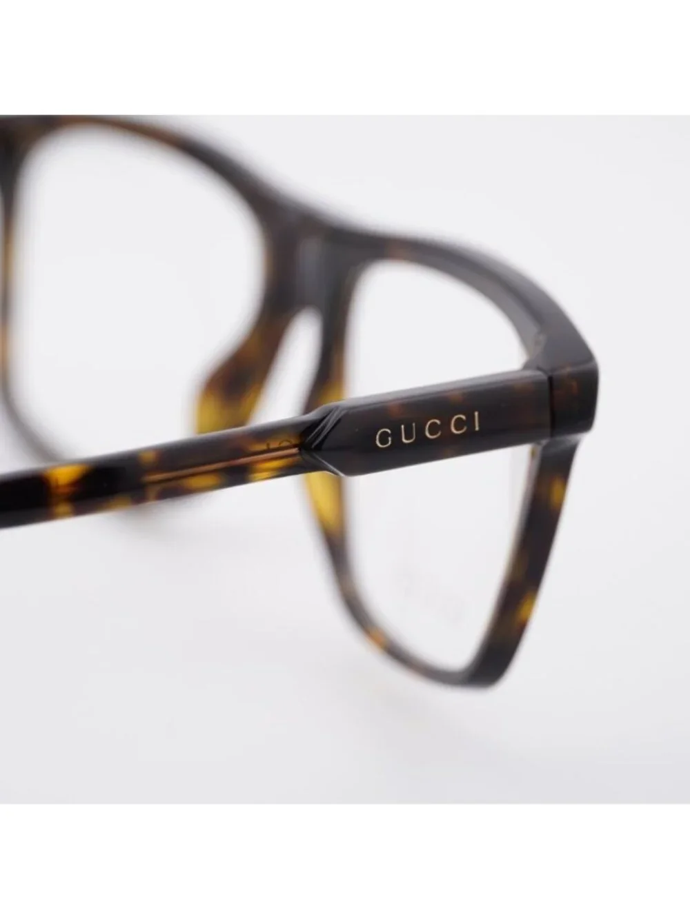 Gucci GG1820O 002 Eyeglasses Havana 55mm Square Frame